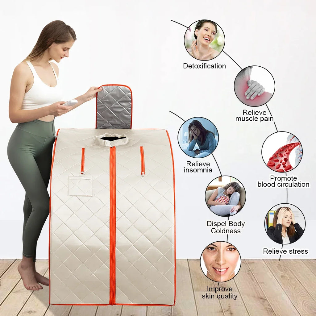 Portable Infrared Sauna Tent – Home Spa Far Infrared Infrared Sauna Tent Qst