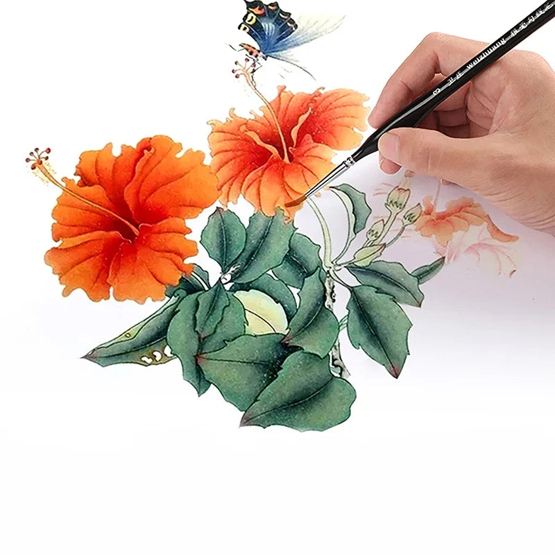 00000 Fine Tip Paint Brush Set – Miniature & Model Detail Miniature Detail Brush Qme