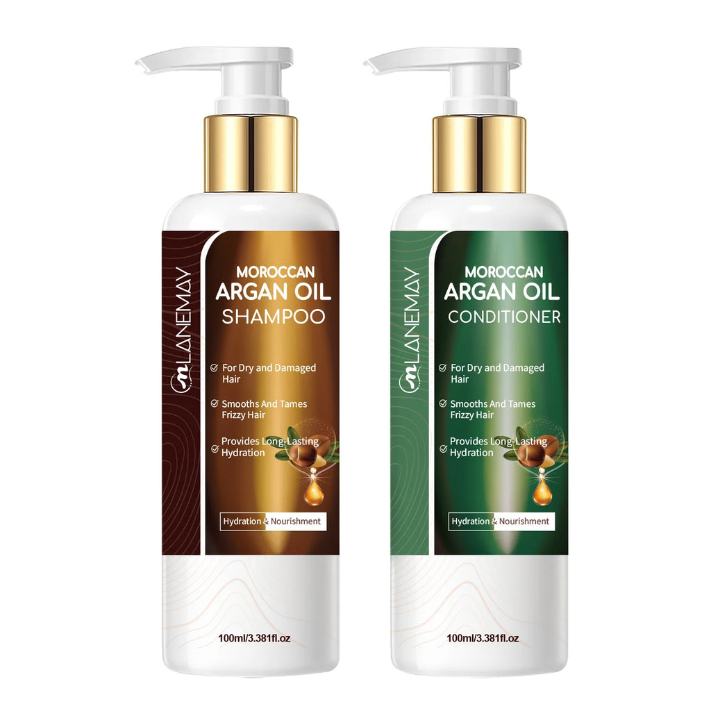 Moroccan Argan Oil Shampoo & Conditioner Set 100ml+100ml Shampoo & Conditioner Set Qst Nourishing