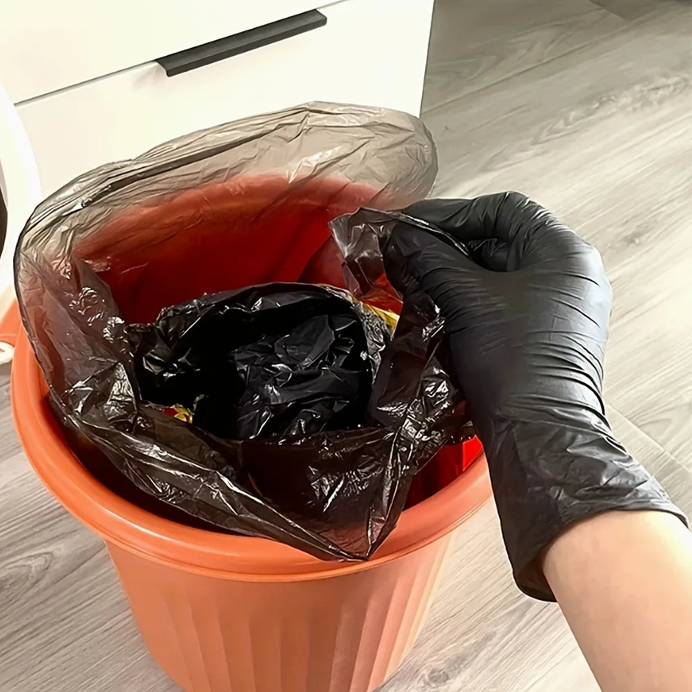 50-Pack Disposable Nitrile Gloves for Cleaning & Gardening Disposable Nitrile Gloves Qme