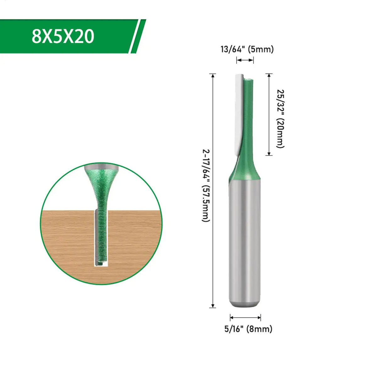 Straight Router Bits – Woodworking Engraving & Grooving Tool Router Bit Qme