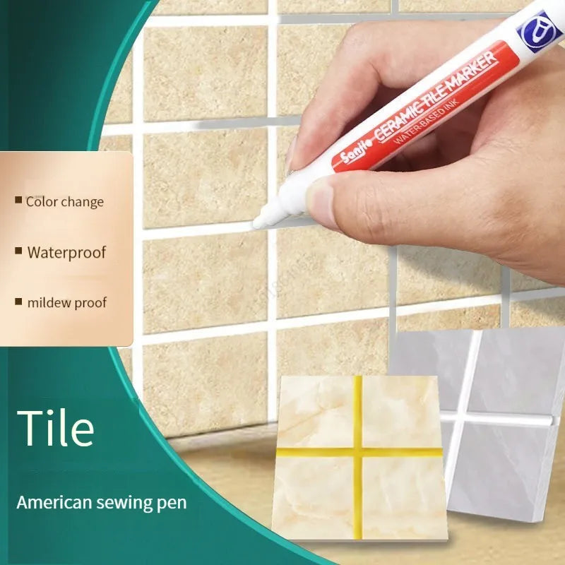 12-Pack Waterproof Grout Tile Marker Pens – Gap Repair & Sealer Grout Repair Markers Qme