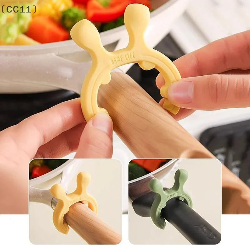 Deer Ear Silicone Spatula Holder & Pot Clip – Spoon Rest Silicone Spoon Rest Qme