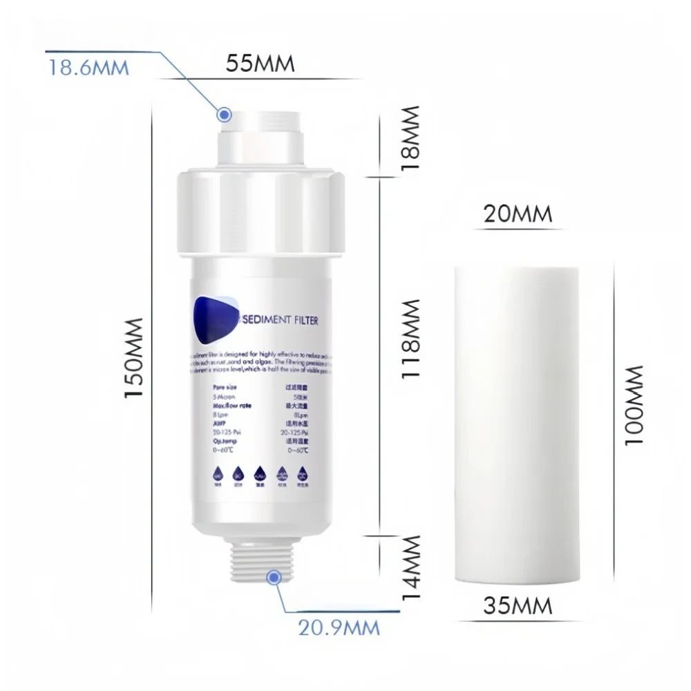 PP Cotton Pre-Filter Water Cartridge – Heavy Metal Removal Water Filter Cartridge Qme