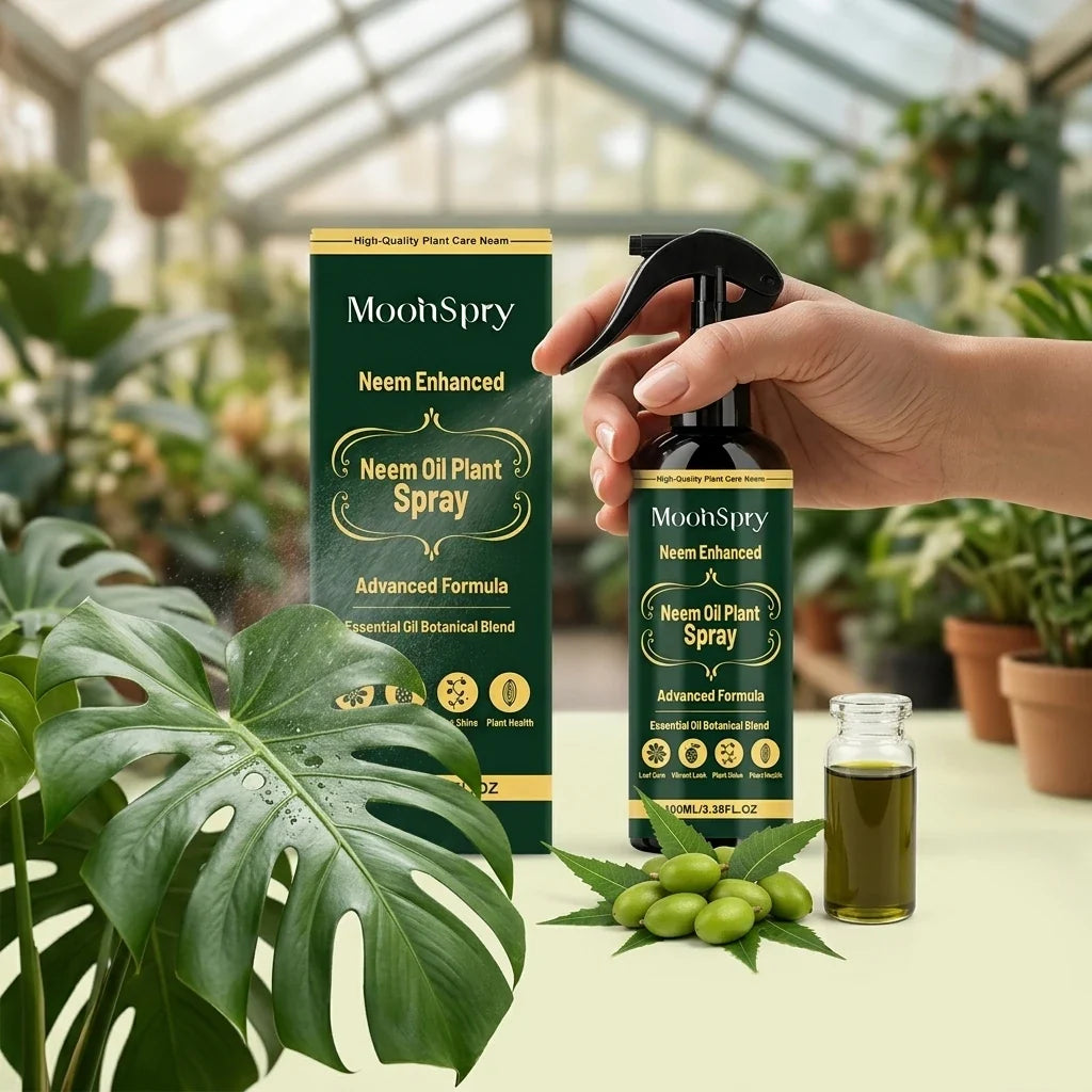 Neem Oil Plant Leaf Spray – Boost Gloss & Cleanse 100ml Plant Leaf Spray Qme