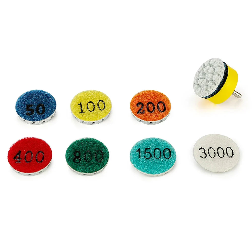 1" Wet Dry Polishing Pad Grinding Disc – Marble Granite Concrete Polishing Grinding Disc Qme