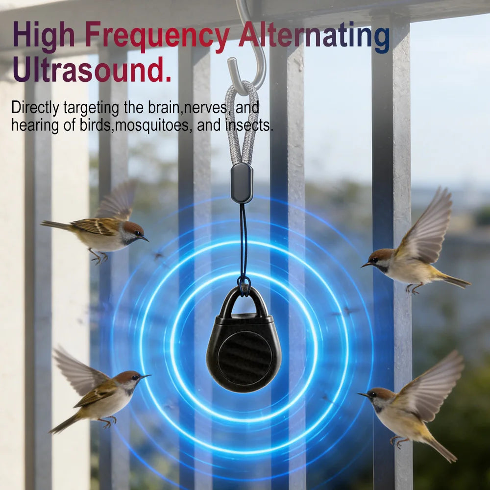 Ultrasonic Mini Pest Repeller – Type-C Rechargeable Outdoor Ultrasonic Pest Repeller Qst