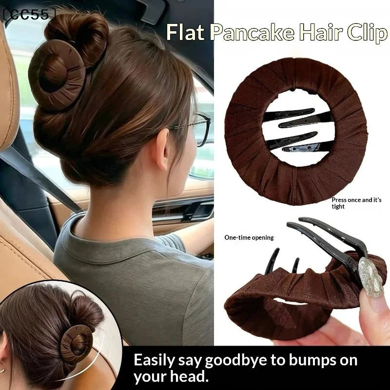 Flat Pancake Hair Claw Clip – Non-Slip Soft Padded for Women Hair Claw Clip Qst
