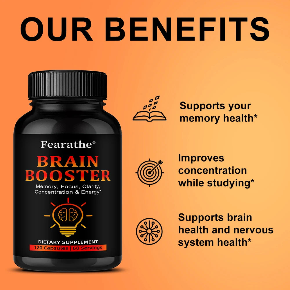 Brain Booster Supplement – Bacopa, Ginkgo & Vitamin B12 Brain Booster Supplement Qst