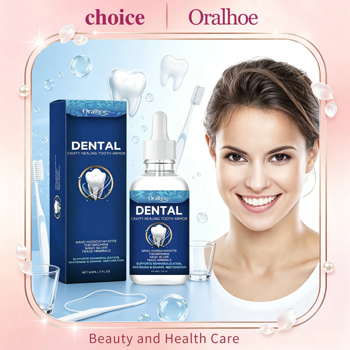 Oralhoe Teeth Brightening Serum – Stain & Plaque Removal 60ml Teeth Whitening Serum Qst