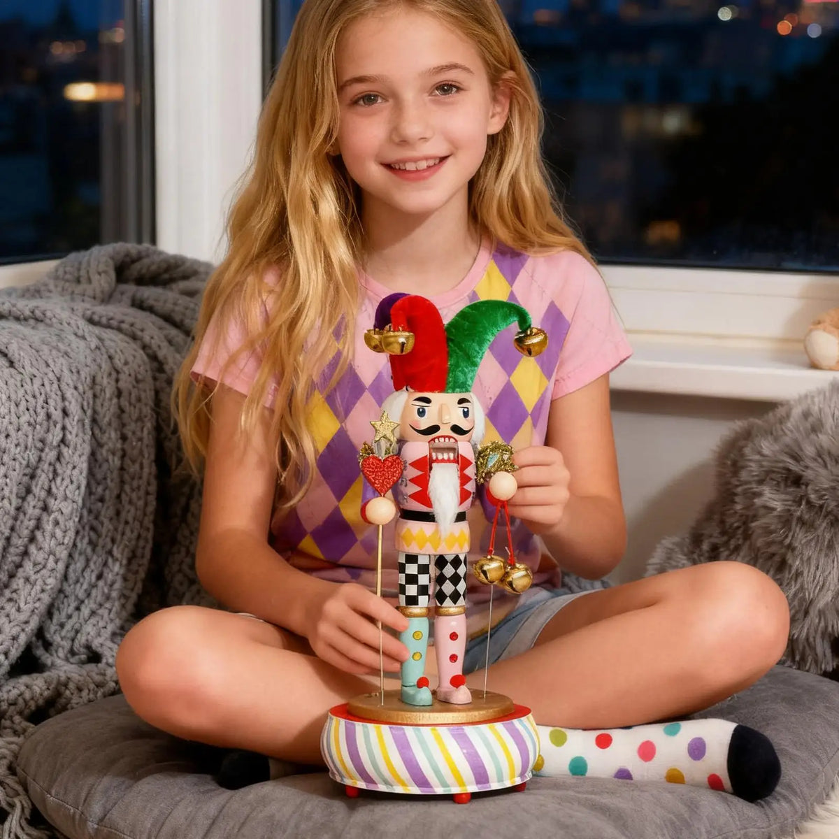 Nutcracker Music Box Christmas Decoration | Festive Desk Decor Christmas Music Box Qme