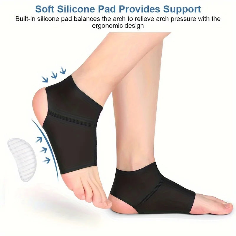 Arch Gel Pad Ankle Support Sleeve – Breathable & Soft Ankle Support Sleeve Qme