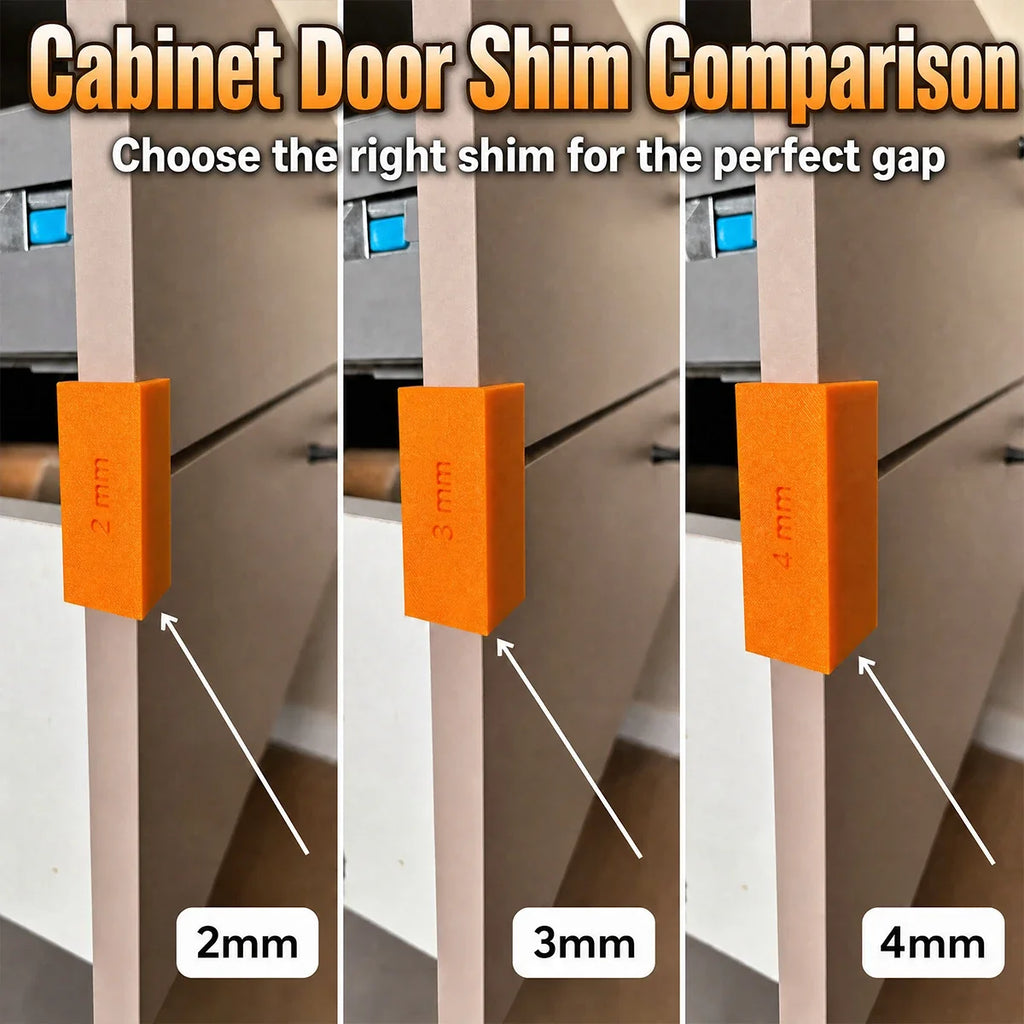 Cabinet Panel Shims & Drawer Spacers | 2mm & 3mm Woodworking Cabinet Shims Qme