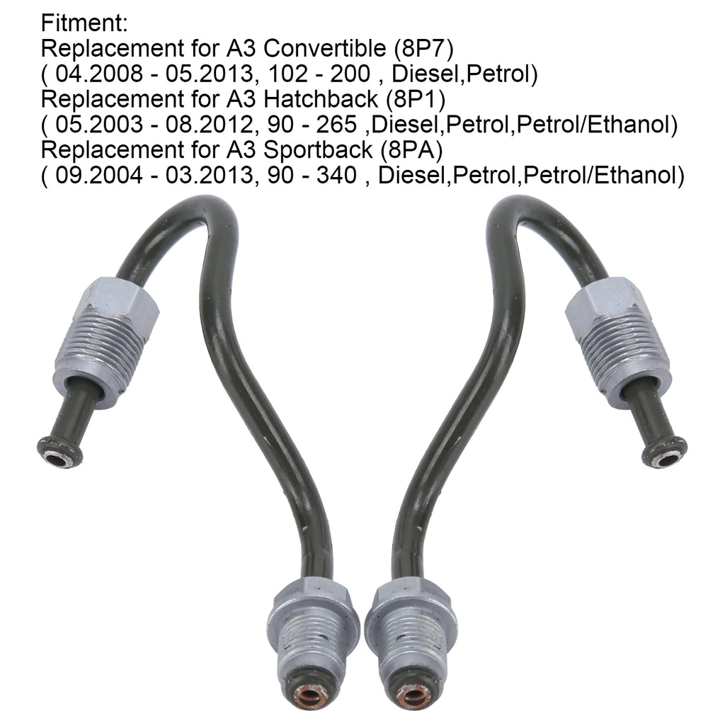 Rear Brake Line Pair 1K0611763E 1K0611763F – Left & Right Brake Line Qst