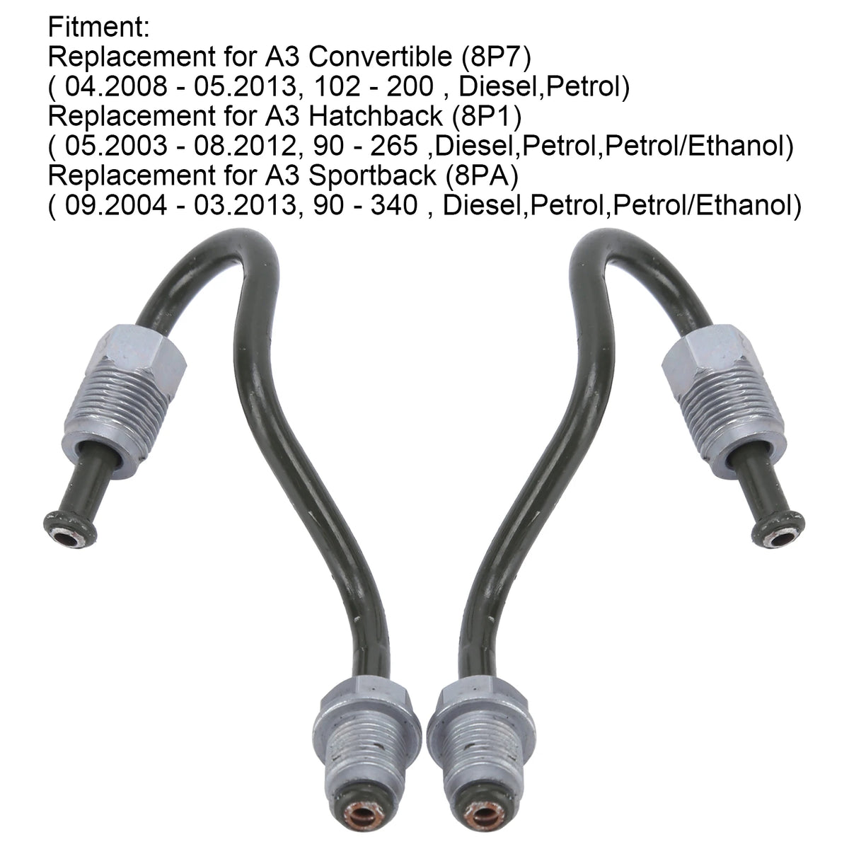 Rear Brake Line Pair 1K0611763E 1K0611763F – Left & Right Brake Line Qst