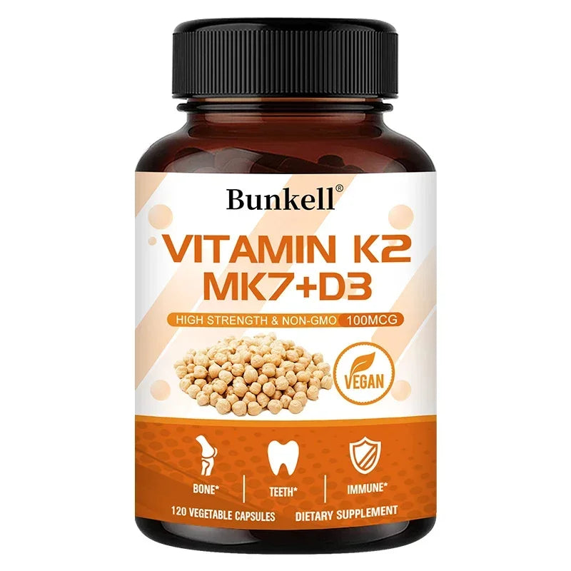 ZENVITALIZE Vitamin K2 MK7 + D3 – Bone & Heart Support Vitamin Supplement Qst 120 count-1 bottle