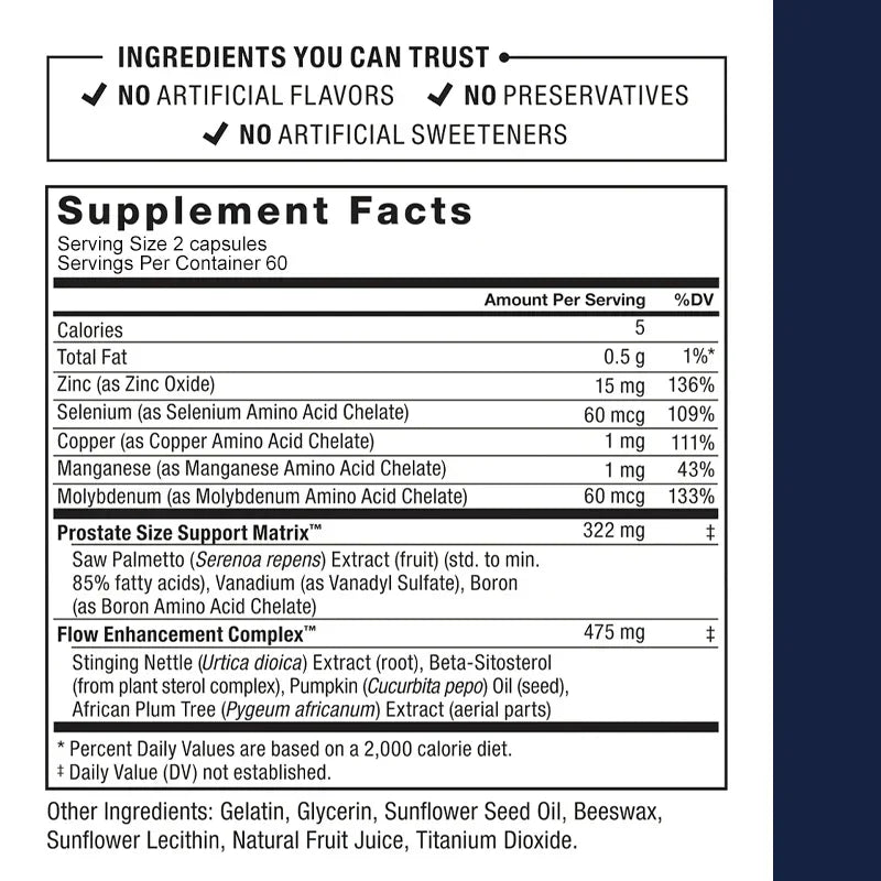 Prostate & Bladder Support Supplement – Saw Palmetto Capsules Prostate Health Supplement Qst