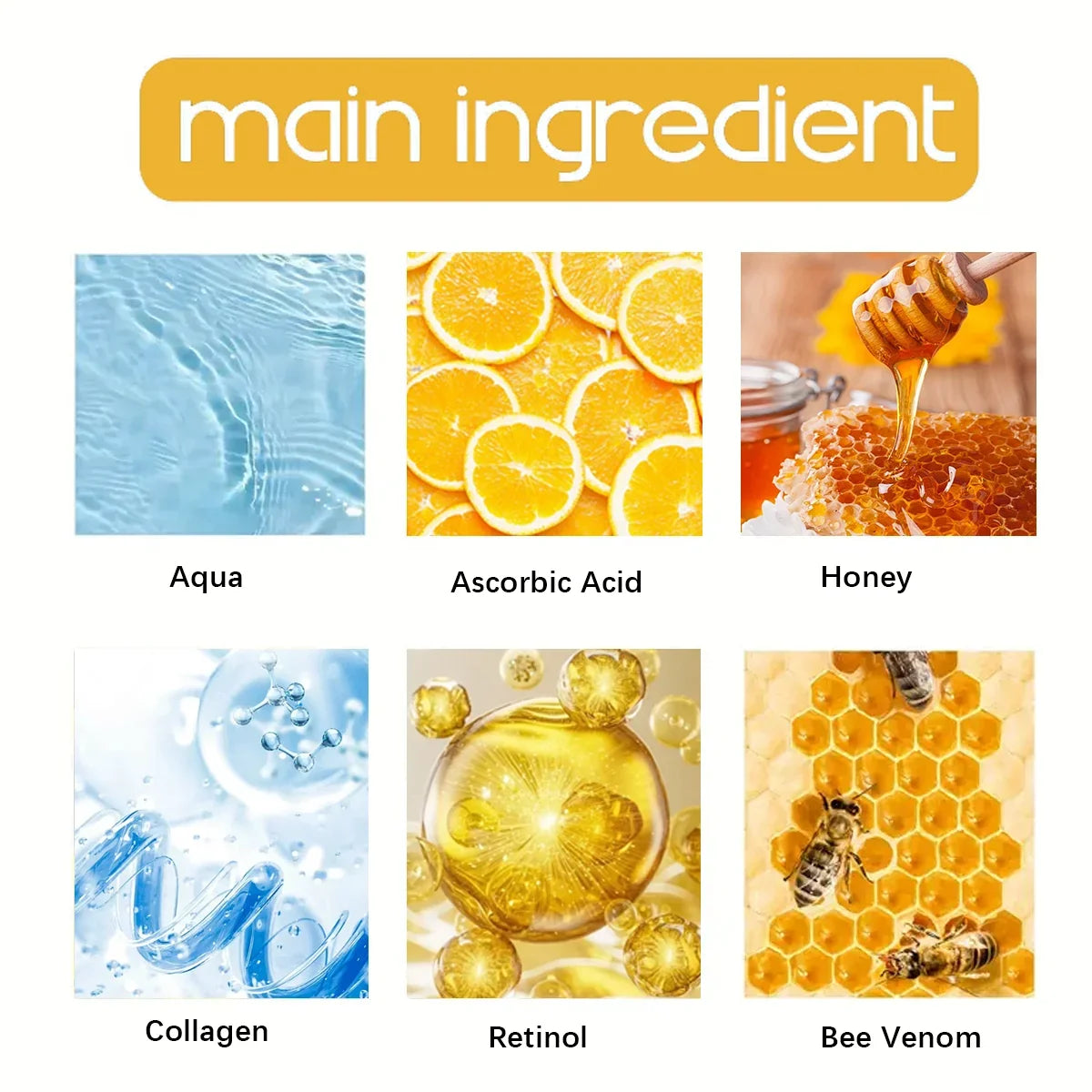 Bee Venom Retinol Cream – Natural Honey Moisturizing Lotion Moisturizing Face Cream Qme