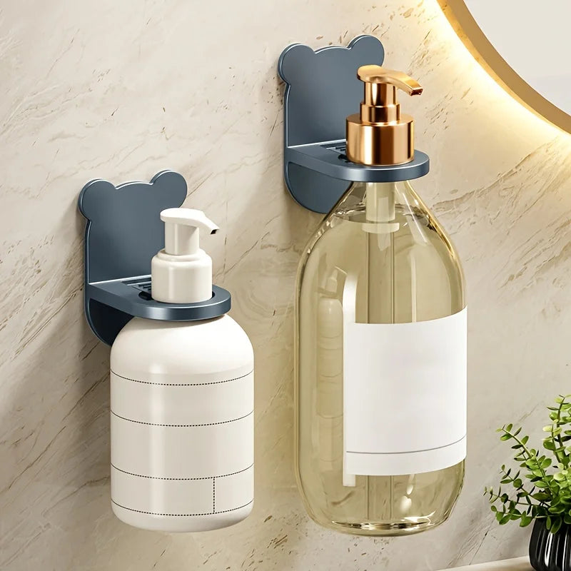No-Drill Shower Caddy Hanging Rack – Bathroom Organizer Bathroom Hanging Rack Qme GRAY