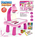 Kids LED Projector Art Painting Board – Educational Drawing Toy Kids Art Drawing Toy Qst Pink