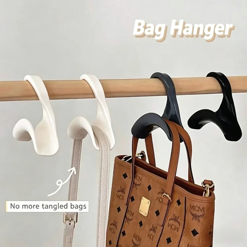 Wardrobe Handbag Hooks – 10 Pcs Closet Bag Organizer Wardrobe Bag Hooks Qme
