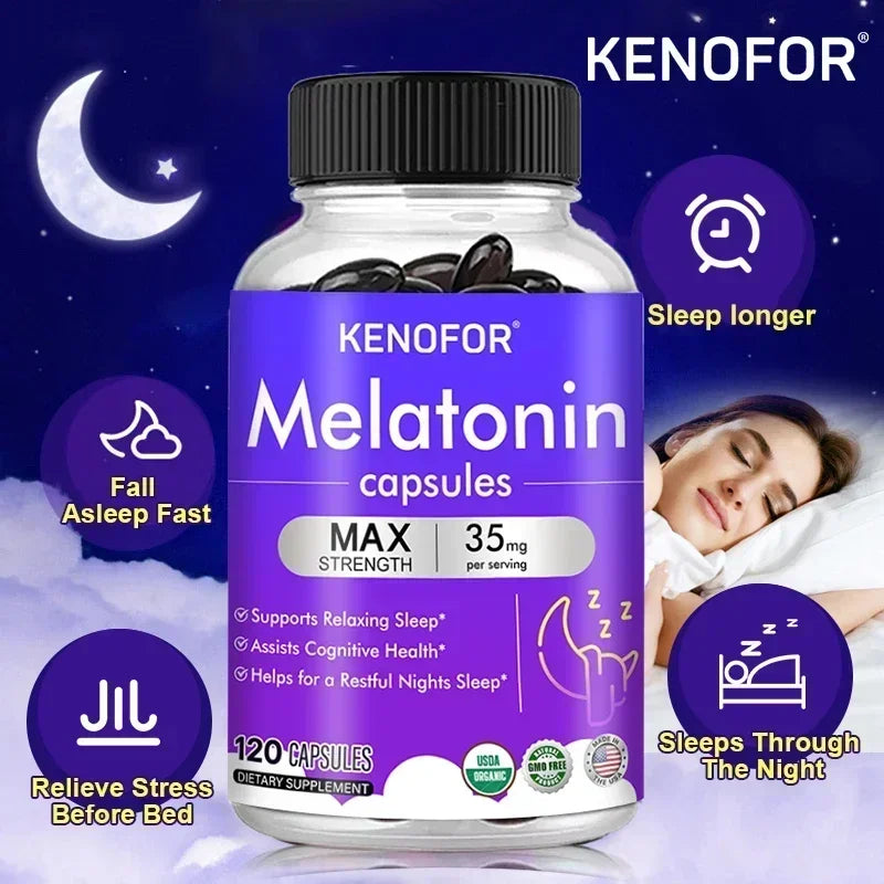 Kenofor Melatonin 35mg Max Strength Sleep Supplement Sleep Supplement Qst