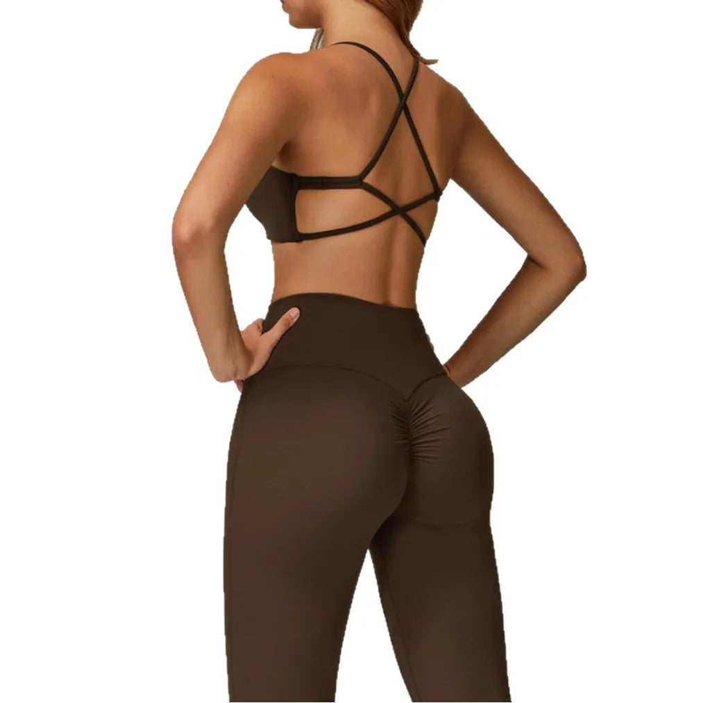 Women's Quick-Dry Yoga Tracksuit – 2-Piece Long Sleeve Set Yoga Tracksuit Set Qme