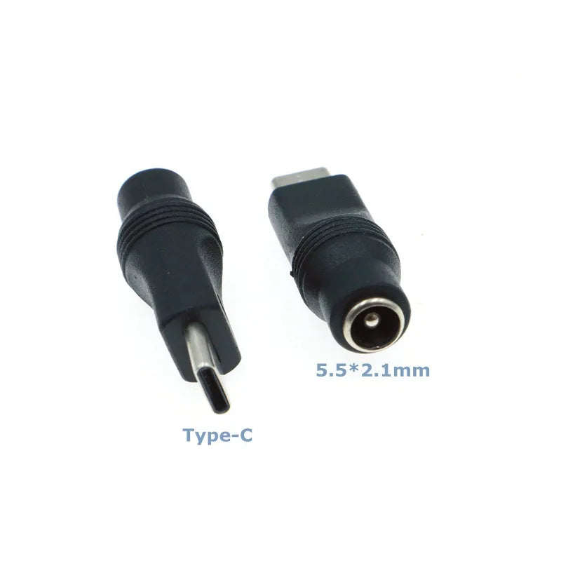 USB to DC Power Plug Adapter Set – Multi-Size Barrel Connectors DC Power Adapter Set Qme