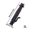 Cute Cat Long Hot Water Bottle Bag Pouch 2L Leak-Proof Hot Water Bottle Qme Black China Mainland