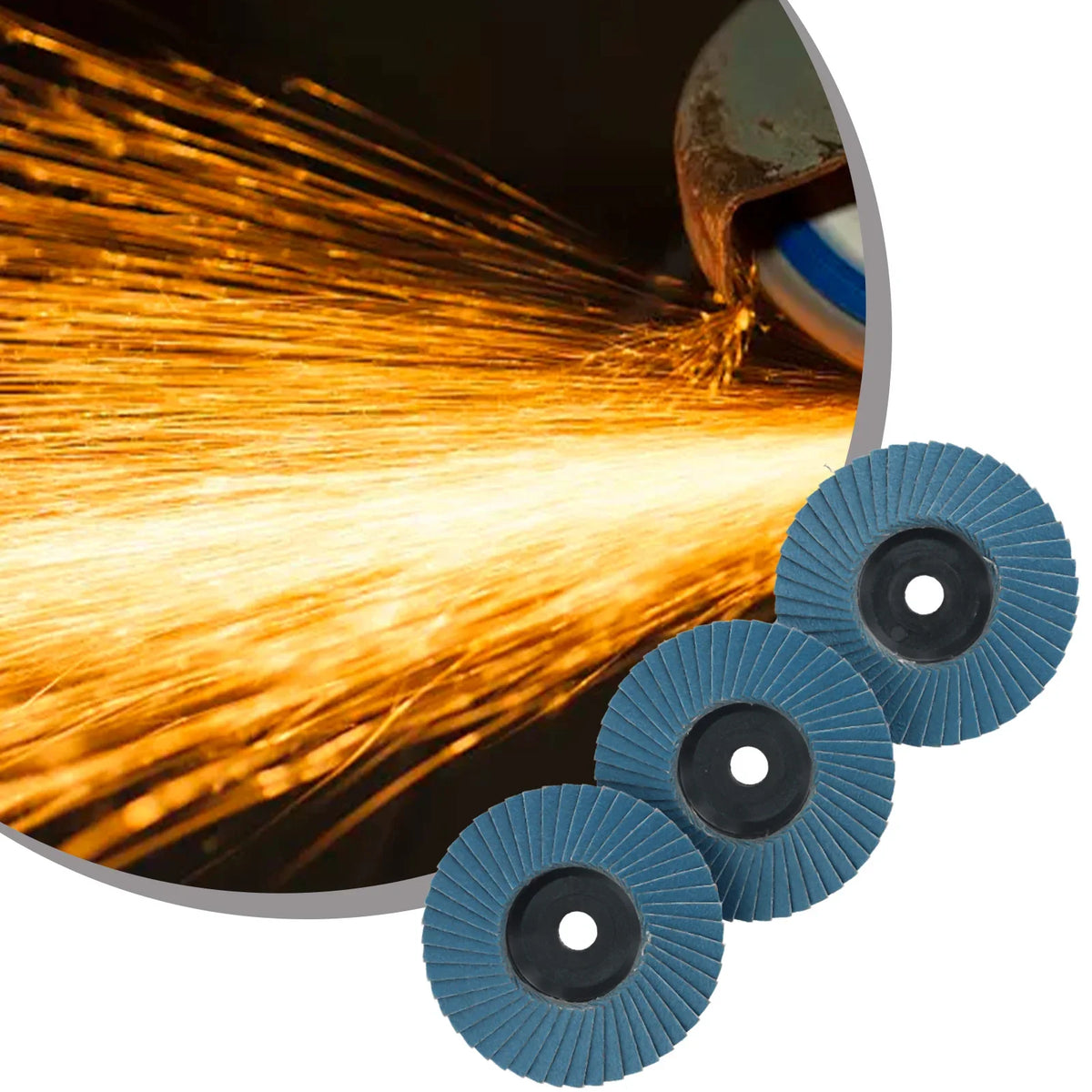 Mini Angle Grinder Sanding & Polishing Disc – Zirconium Corundum Grinding Disc Qme