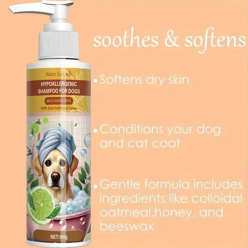 Pet Shampoo Deep Cleansing Fresh Fragrance for Cats & Dogs Pet Grooming Shampoo Qme