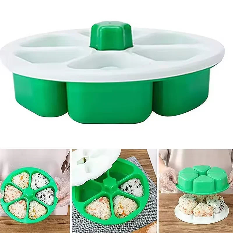 Triangle Rice Ball Mould – DIY Japanese Sushi Onigiri Maker Sushi Rice Mould Qst