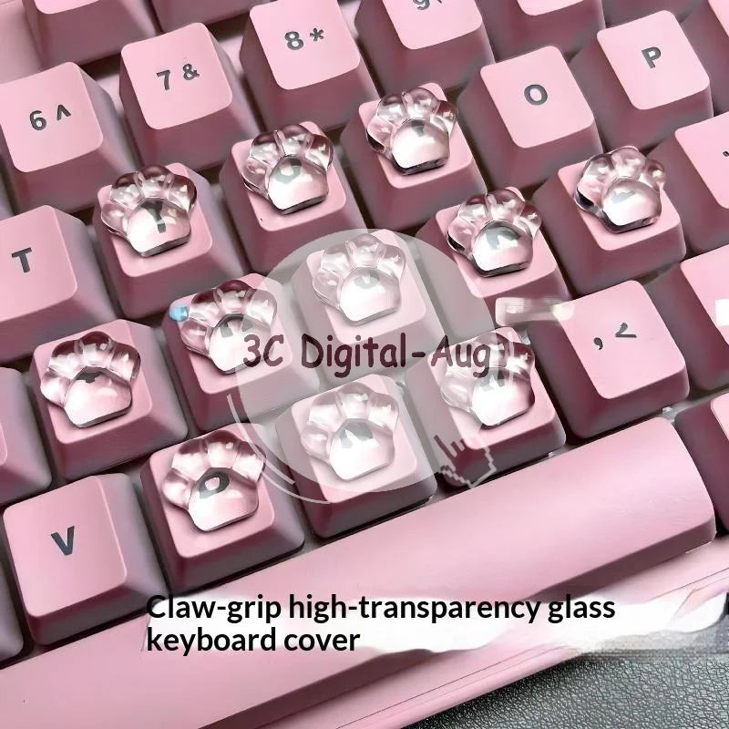 Large Letter Keyboard Stickers – Raised Crystal Pads, Nail Friendly Keyboard Accessories Qme