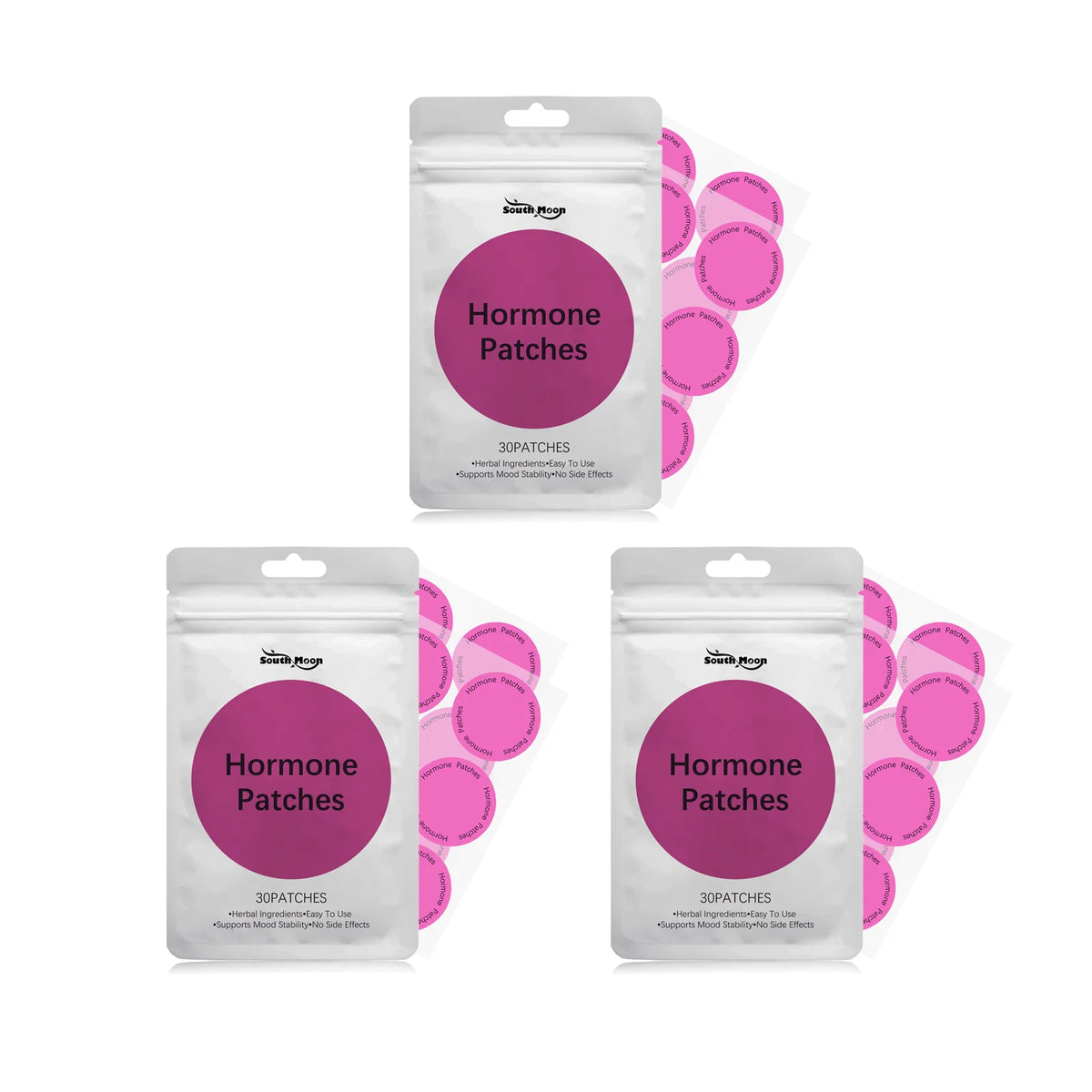 South Moon Women's Hormonal Balance Patches – 30/60/90 Pack Wellness Patches Qst 3 x 30pcs in bag