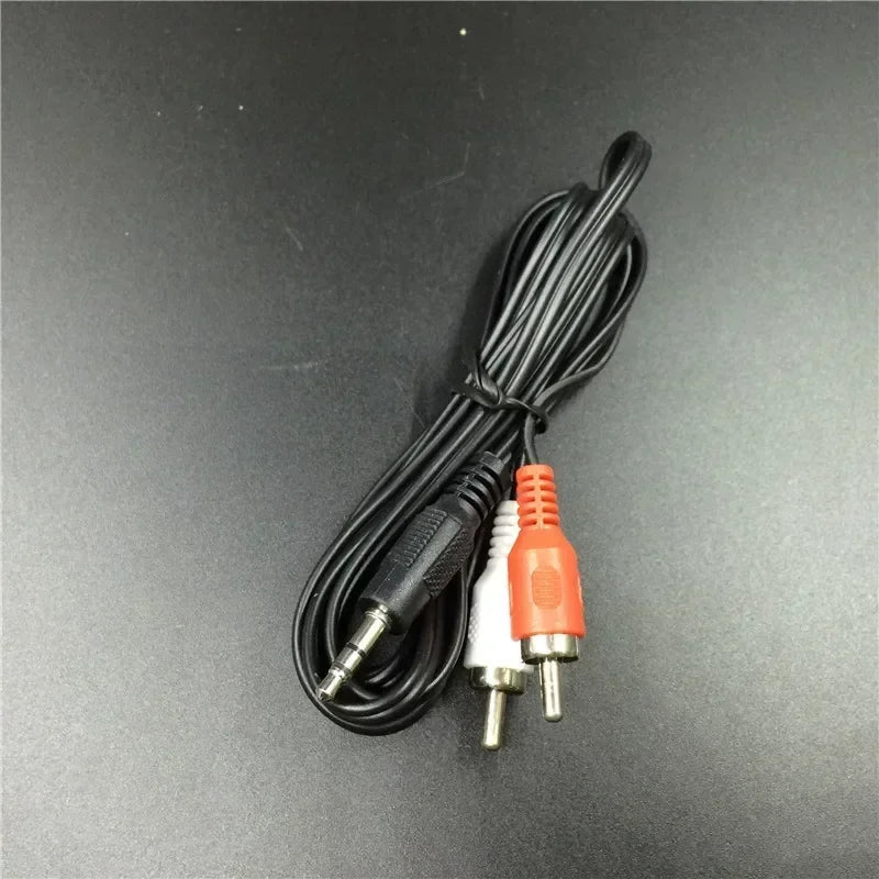 3.5mm to 2RCA Stereo Audio Splitter Cable | AV Headphone Cord Audio Splitter Cable Qme