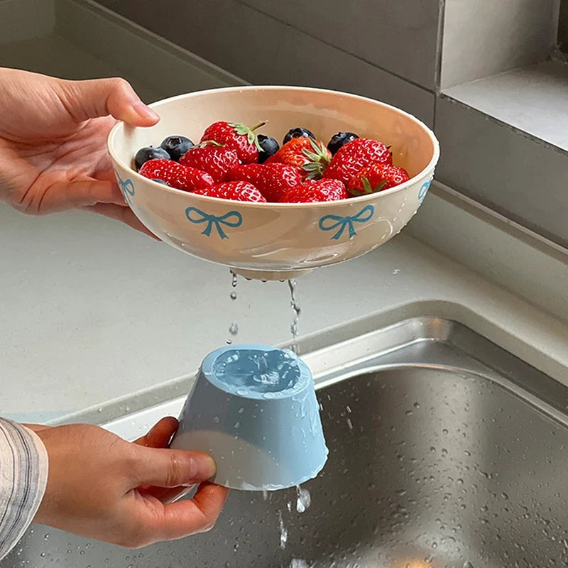 Decorative Fruit & Snack Drain Plate | Coffee Table Display Tray Snack Display Plate Qme