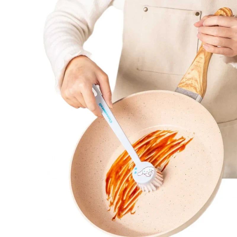 Hello Kitty Kuromi Pot Scrubber – Long-Handled Dish Brush Dish Scrubber Brush Qme