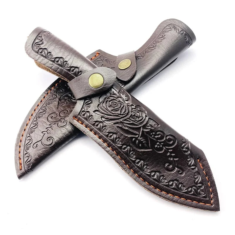Swayboo PU Leather Knife Sheath for Fixed Blade – Camping Knife Sheath Qst