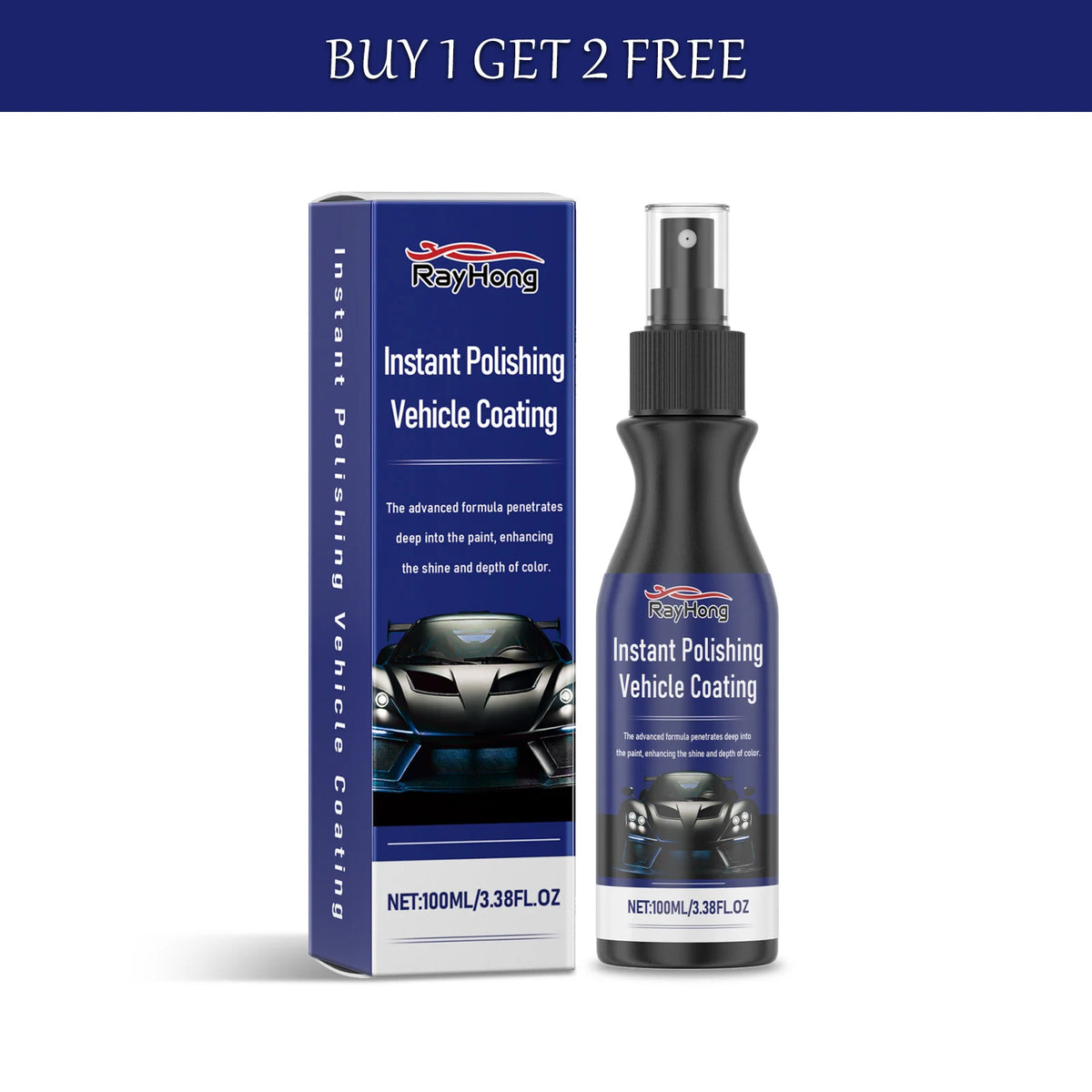 Rayhong Nano Car Coating – UV Protection & Scratch Resistant Car Nano Coating Qst 2pcs