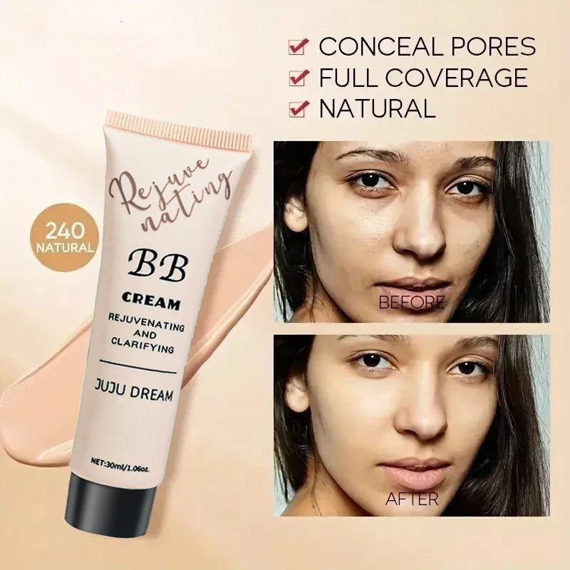 Natural BB Cream Concealer Foundation – Full Coverage Moisturizing BB Cream Foundation Qme