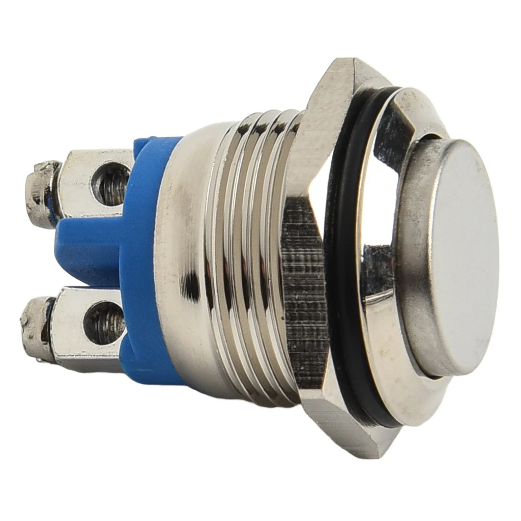 Waterproof Metal LED Push Button Switch 16mm Momentary 12V Push Button Switch Qme