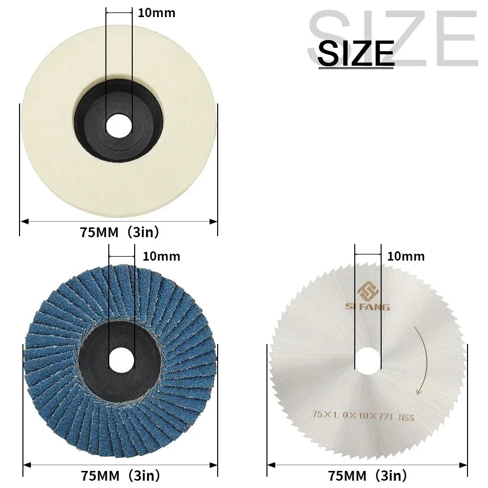 Wool Polishing Wheel Pads – Felt Disc for Metal Marble Glass Polishing Wheel Pad Qme
