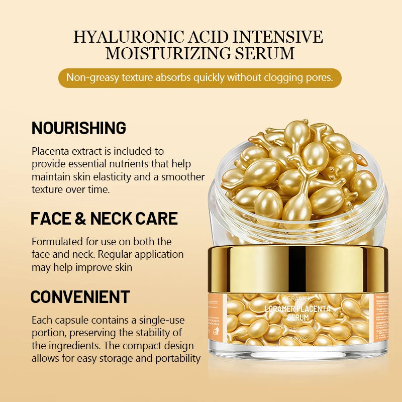 YOUNGCOME Vitamin E Serum Capsules – 30pc Face & Neck Face Serum Capsules Qst