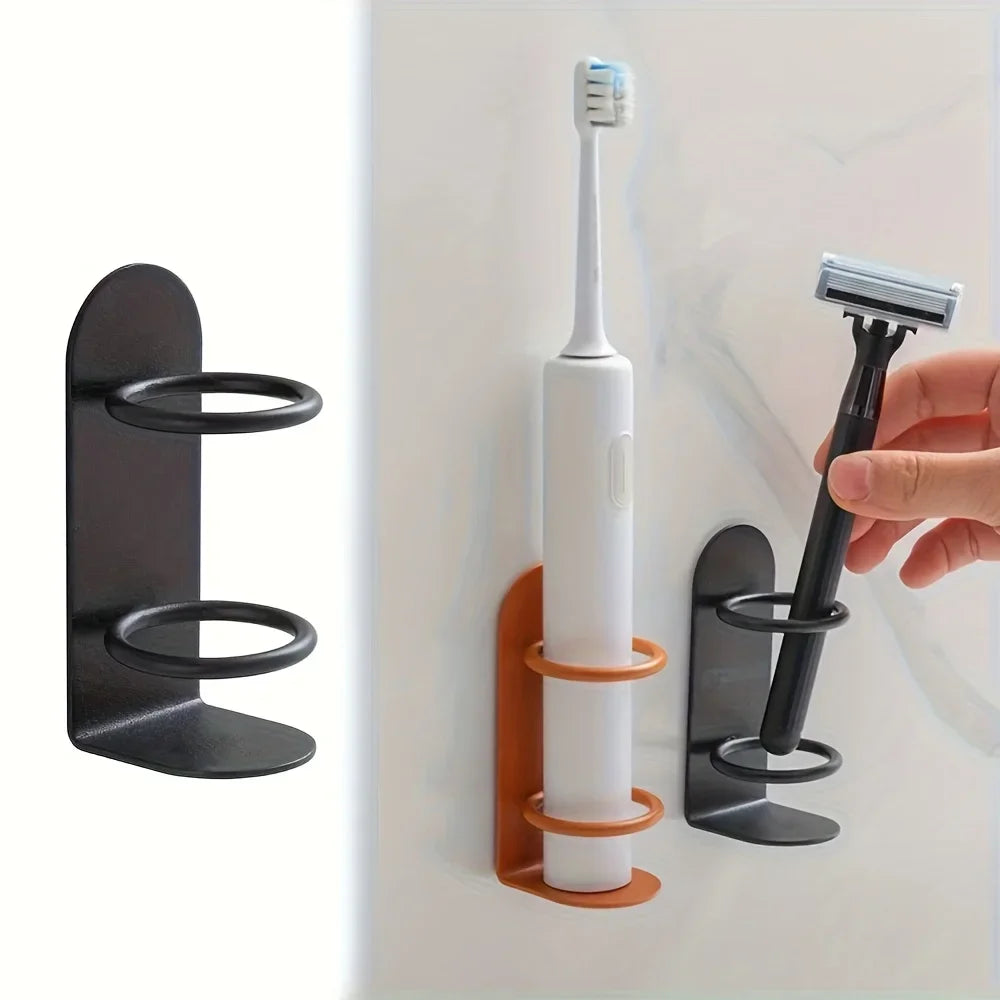 Wall Mounted Toothbrush Holder No Drill – Qme, 3 Colors Toothbrush Holder Qme