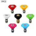 5-in-1 Quick Connect Pressure Washer Spray Nozzle Set Pressure Washer Nozzle Qme 7PCS