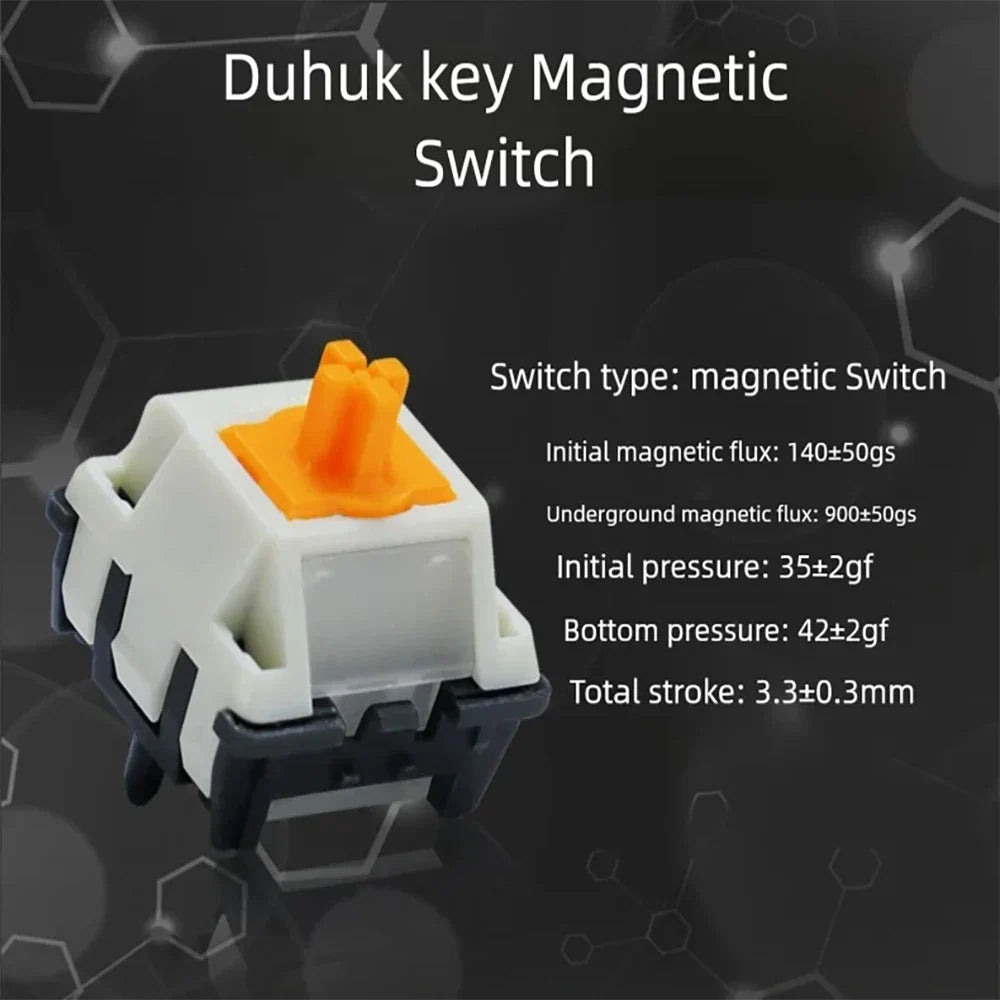 Duhuk Magnetic Linear Switch – Quiet Precision Gaming Keyboard Keyboard Switch Qme