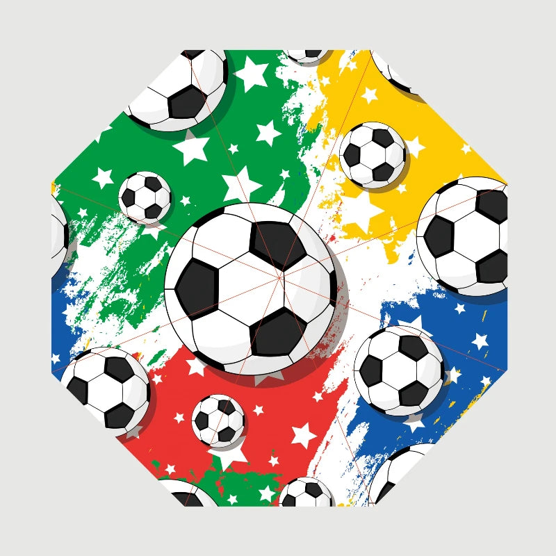Football Soccer Windproof Folding Travel Umbrella – Compact Folding Travel Umbrella Qst