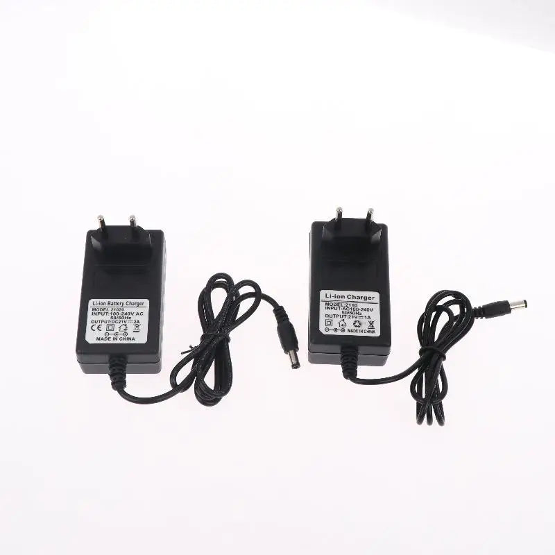 21V Lithium Battery Charger 1A/2A for 18V Tools – EU Plug Battery Charger Qme