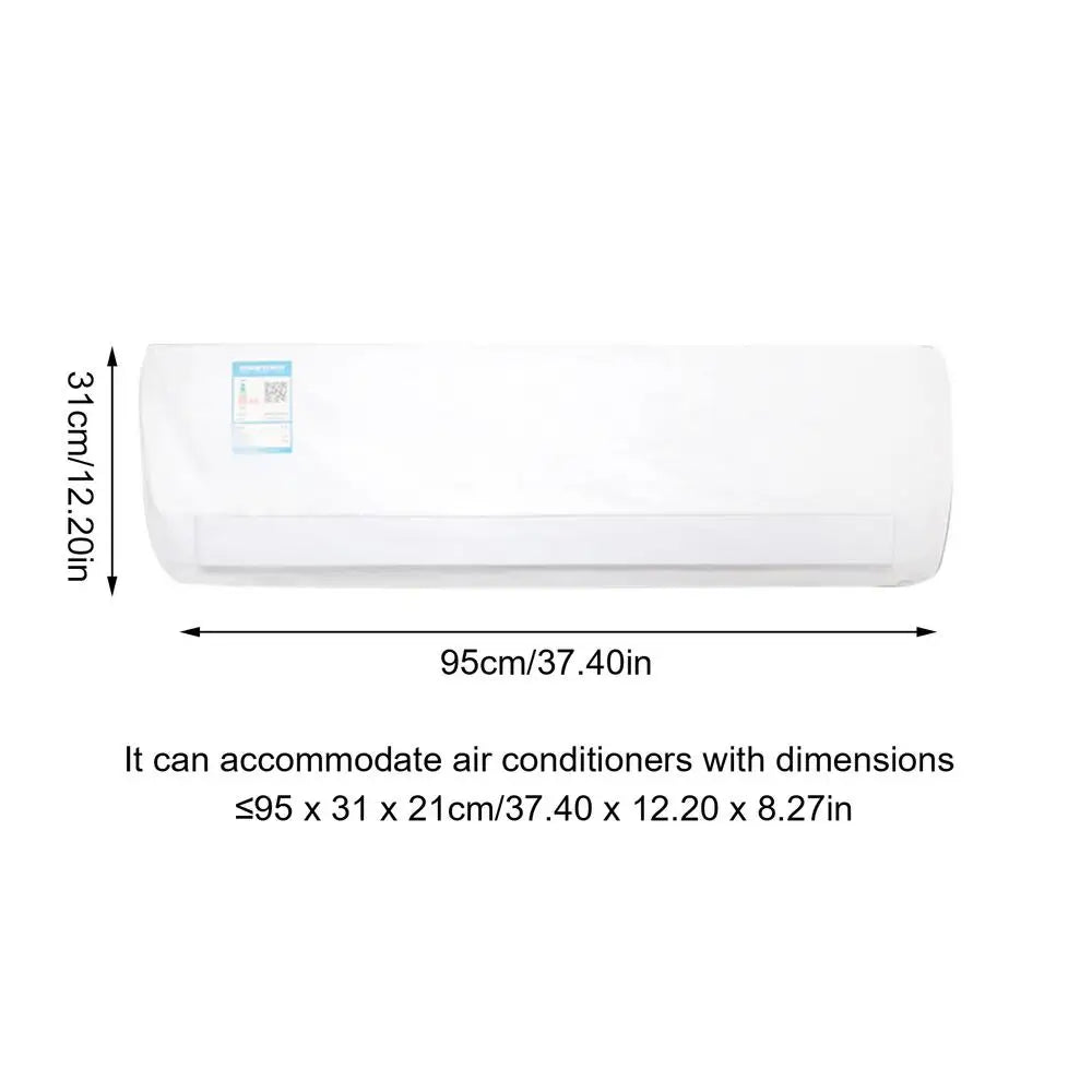 Wall AC Dust Cover – Damp-Proof PEVA Protective Cover AC Protective Cover Qst L