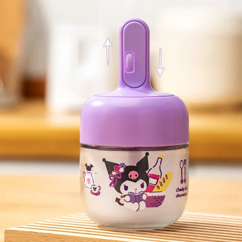 Hello Kitty Kuromi Airtight Glass Seasoning Jars Set Glass Seasoning Jar Set Qme